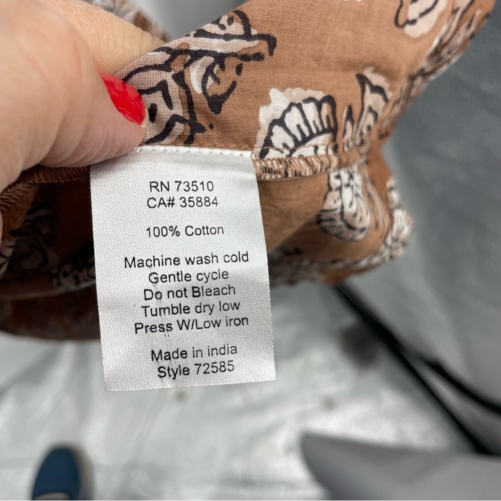 Uncle Frank Smocked Flutter Sleeve Block Floral D… - image 7